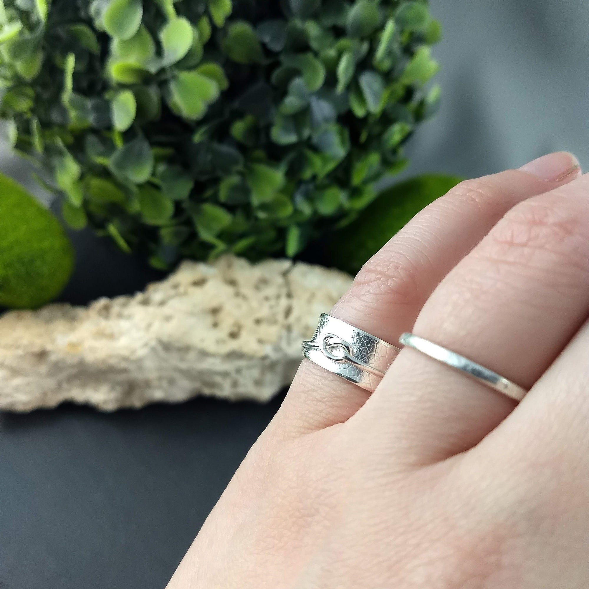 Sterling Silver Knot Meditation Ring