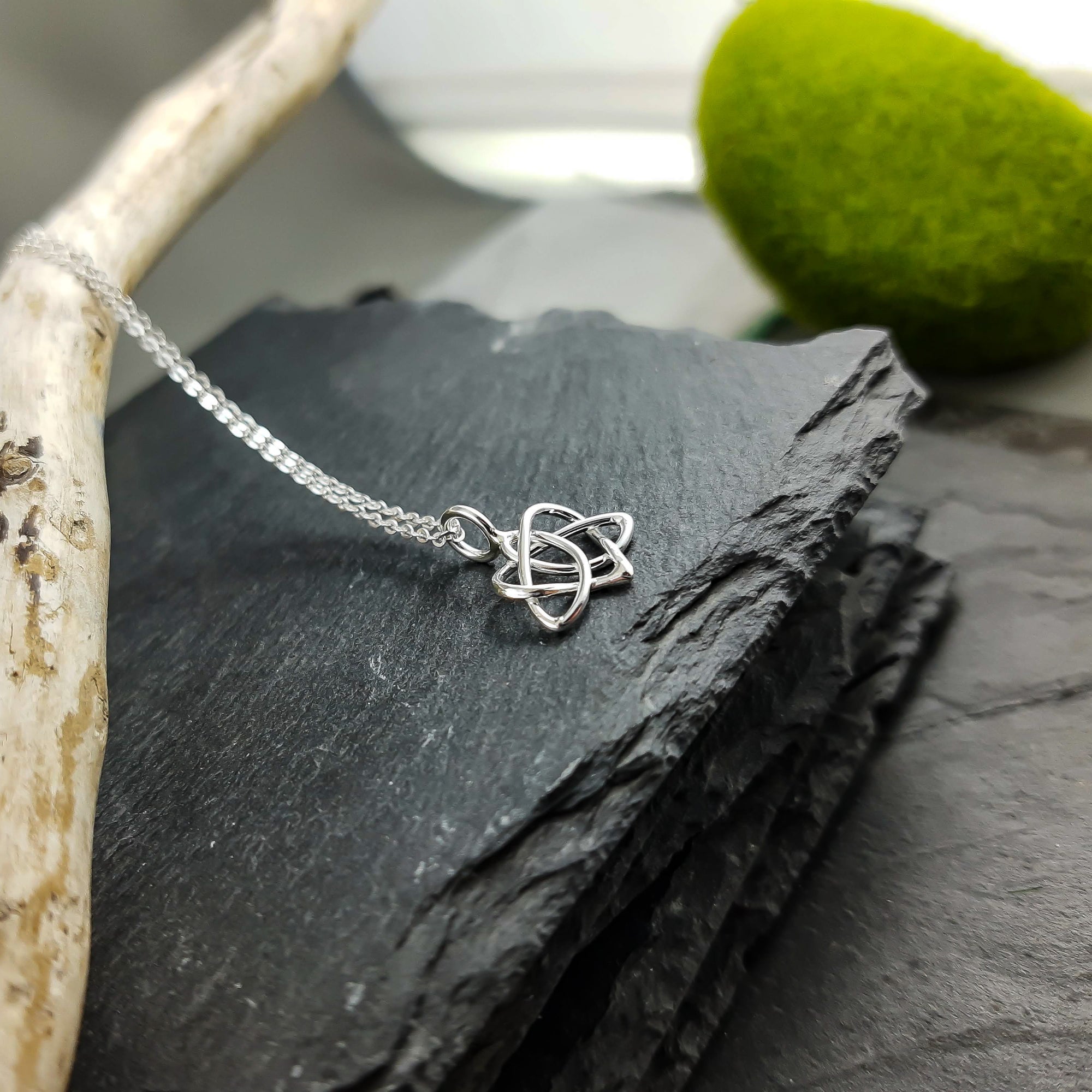Celtic knot pendant in sterling silver