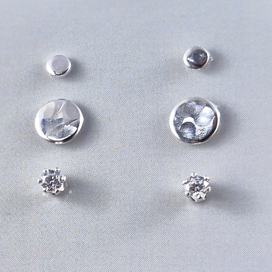 Small Lilac Earrings in Sterling Silver