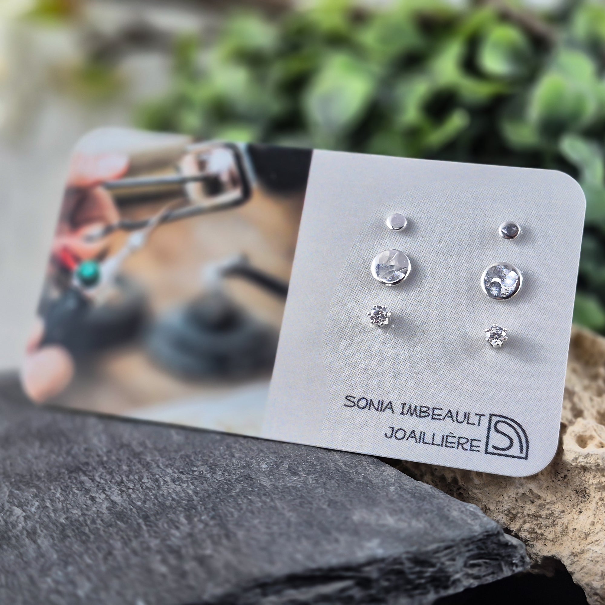 Small Lilac Earrings in Sterling Silver