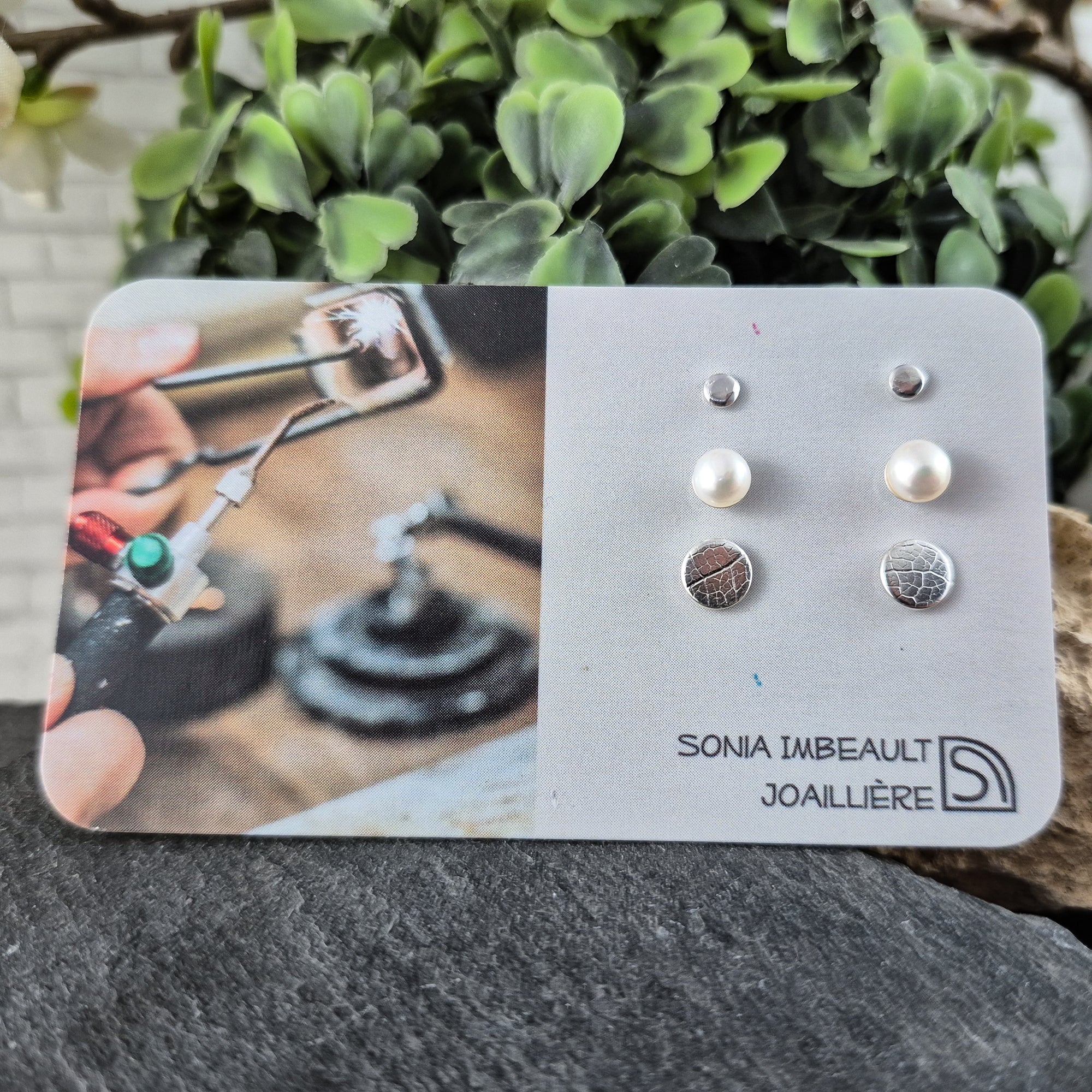 Small Lilac Earrings in Sterling Silver