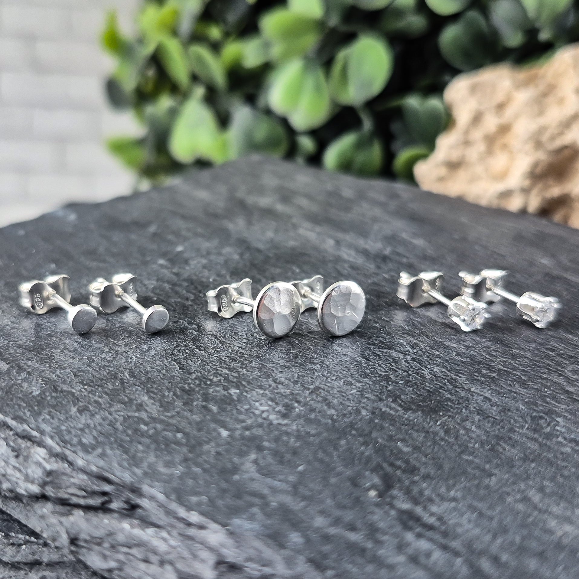 Small Lilac Earrings in Sterling Silver