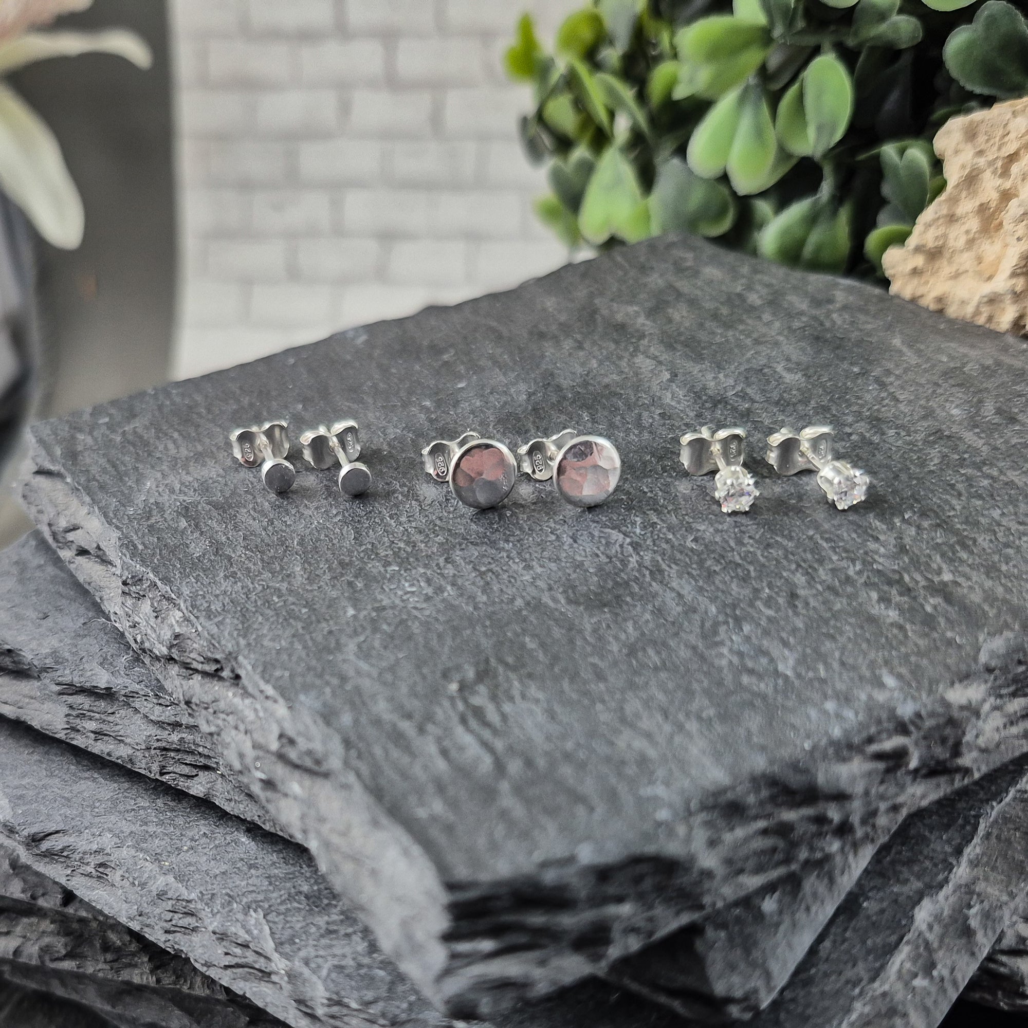 Small Lilac Earrings in Sterling Silver