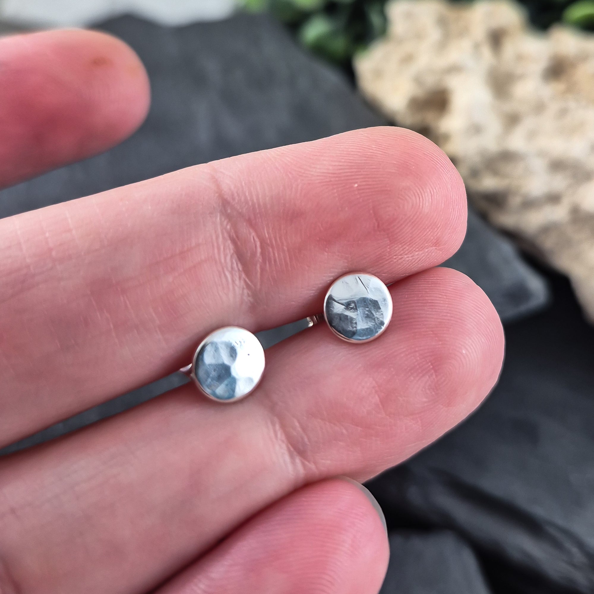 Small Lilac Earrings in Sterling Silver