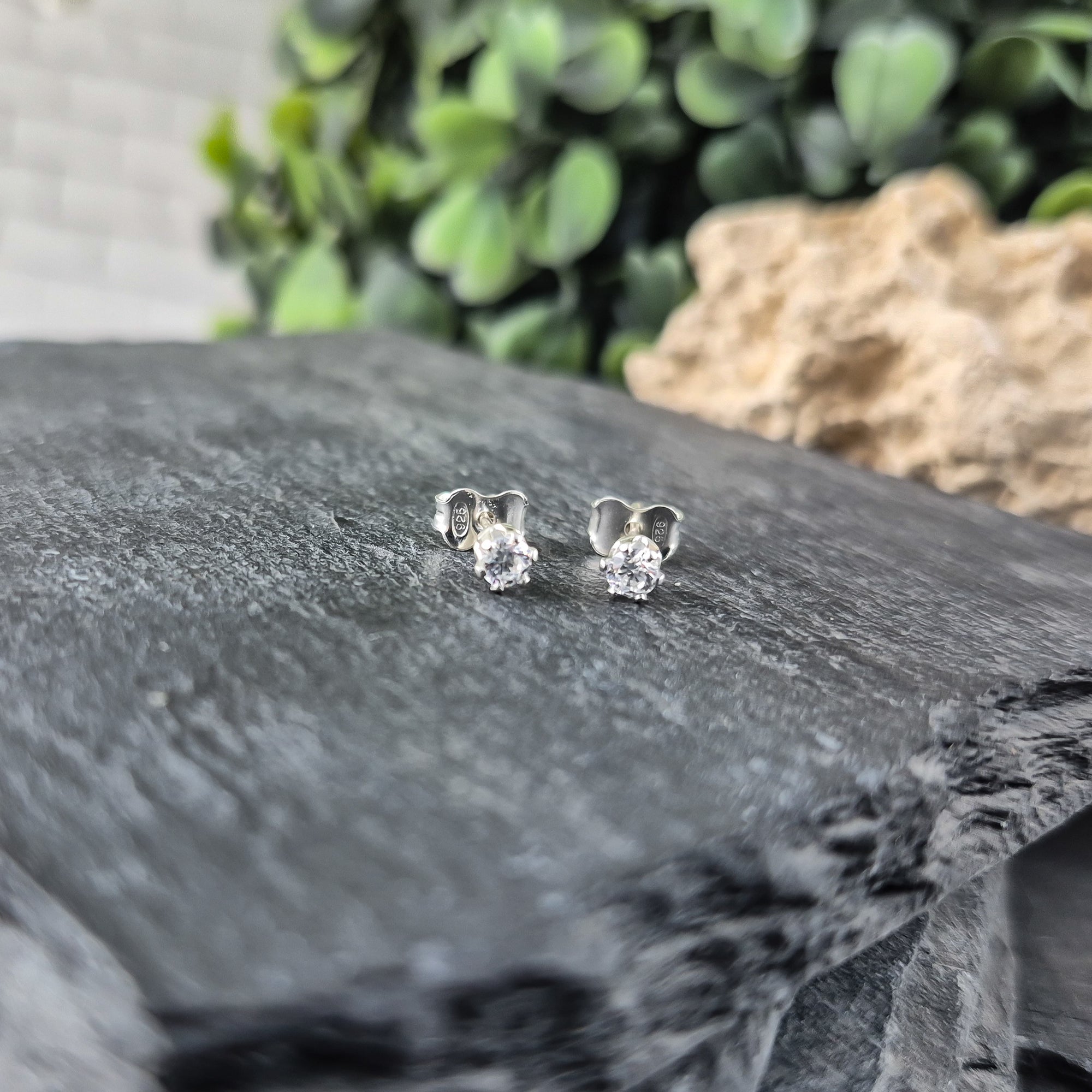 Small Lilac Earrings in Sterling Silver