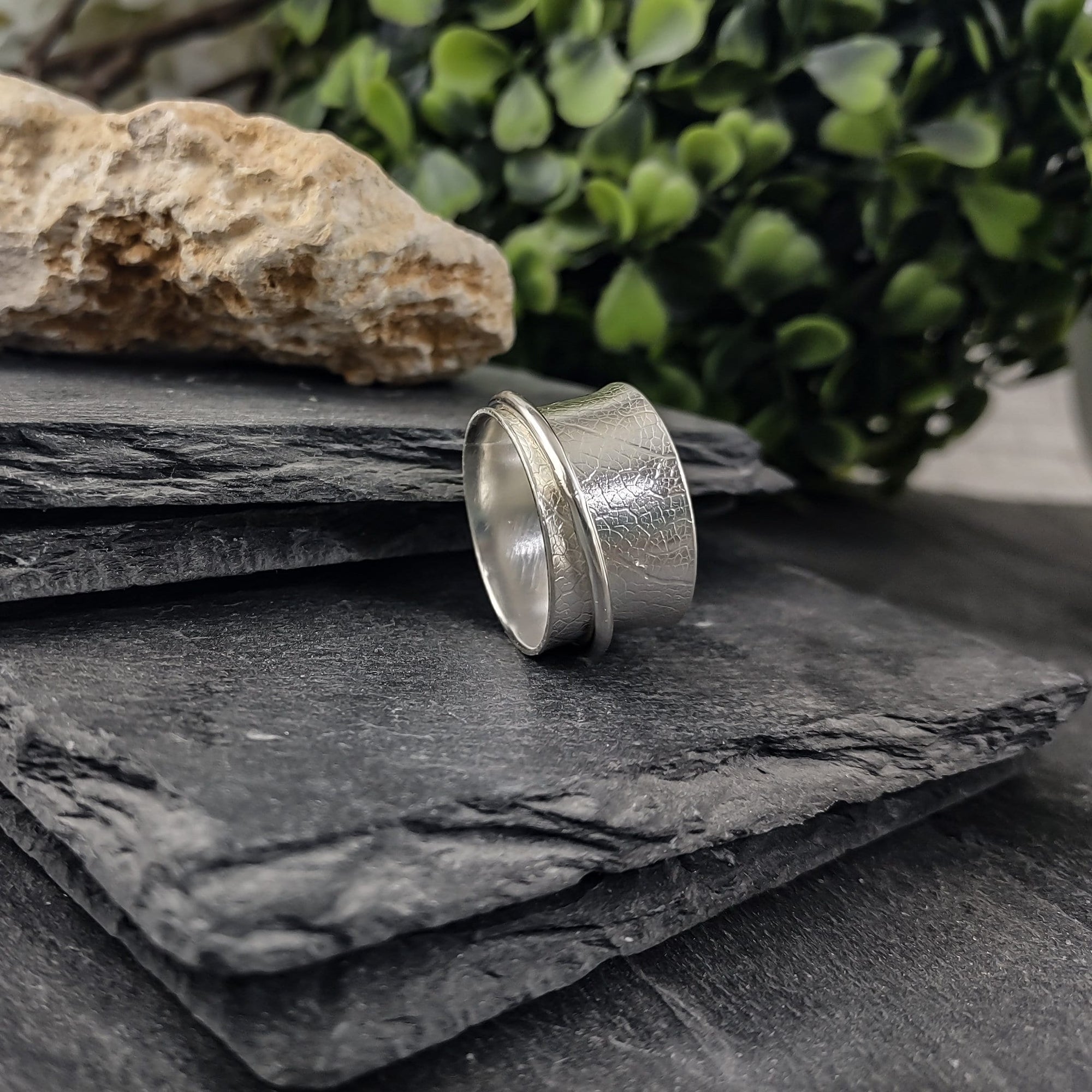 Extra Large Sterling Silver Meditation Ring