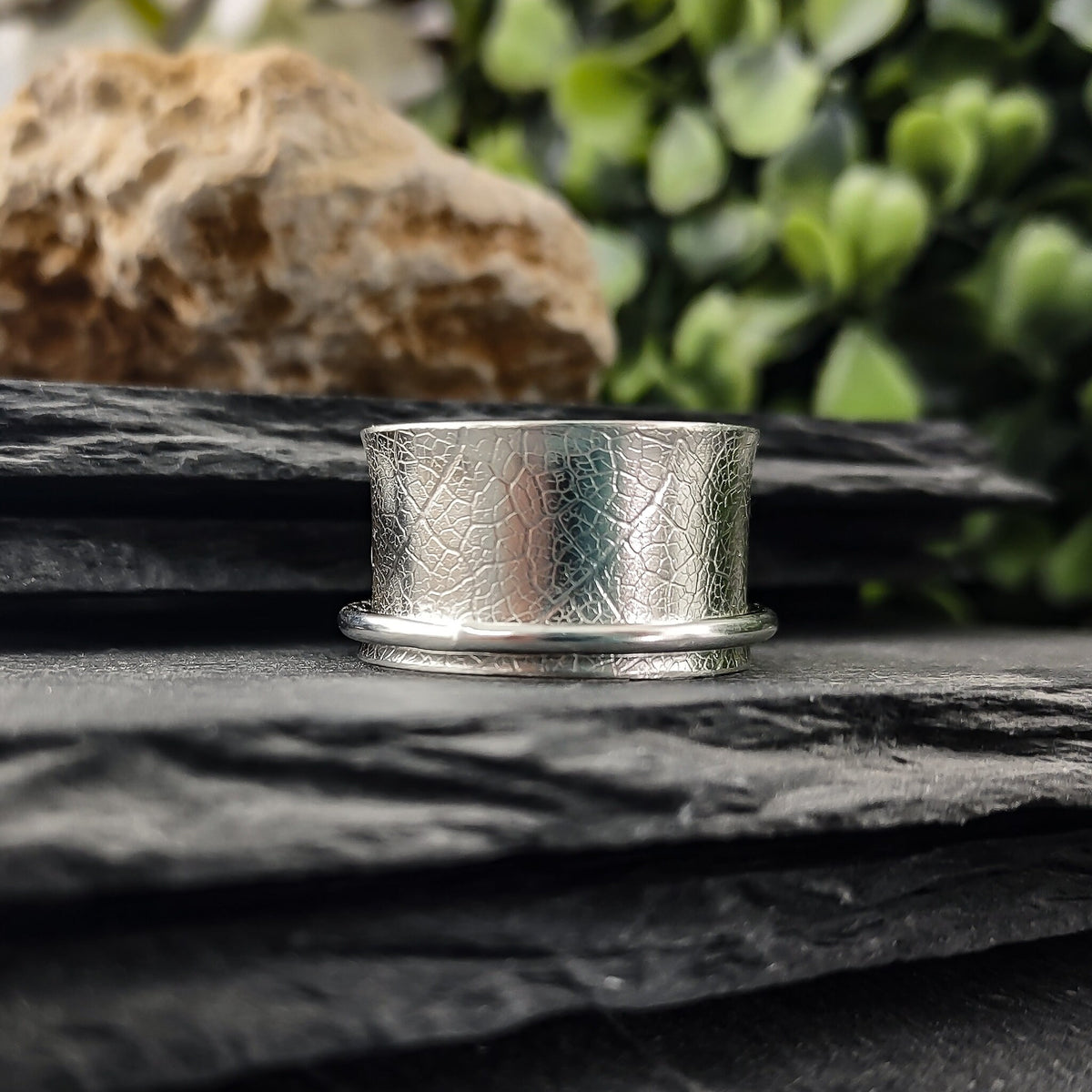 Bague Anti-Stress Papillon Méditation – Argent Sterling 925 Femme – Energy Stone Modèle JPU08